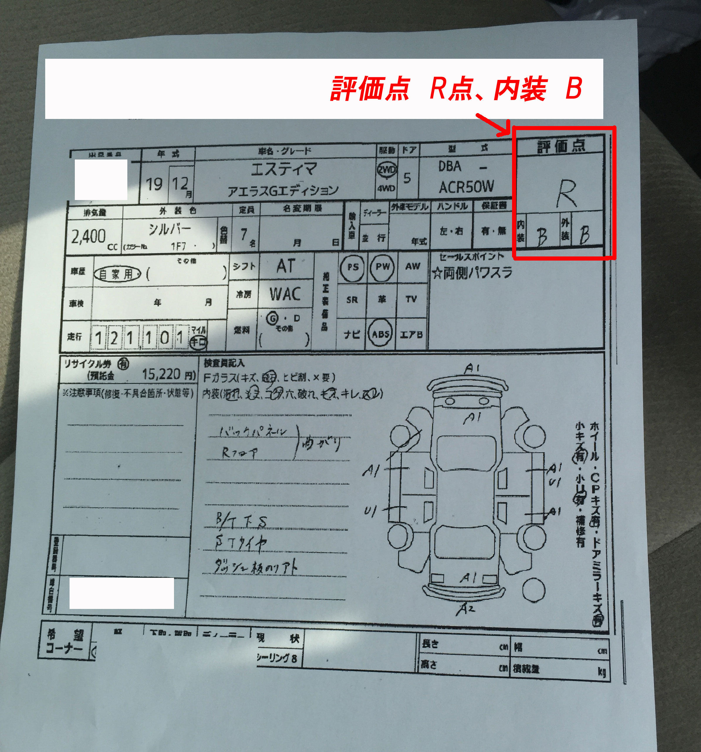 中古車の評価点と点数の見方 公平性に欠けるケースも 埼玉にある中古車屋のプロが教えるミニバン選択基準