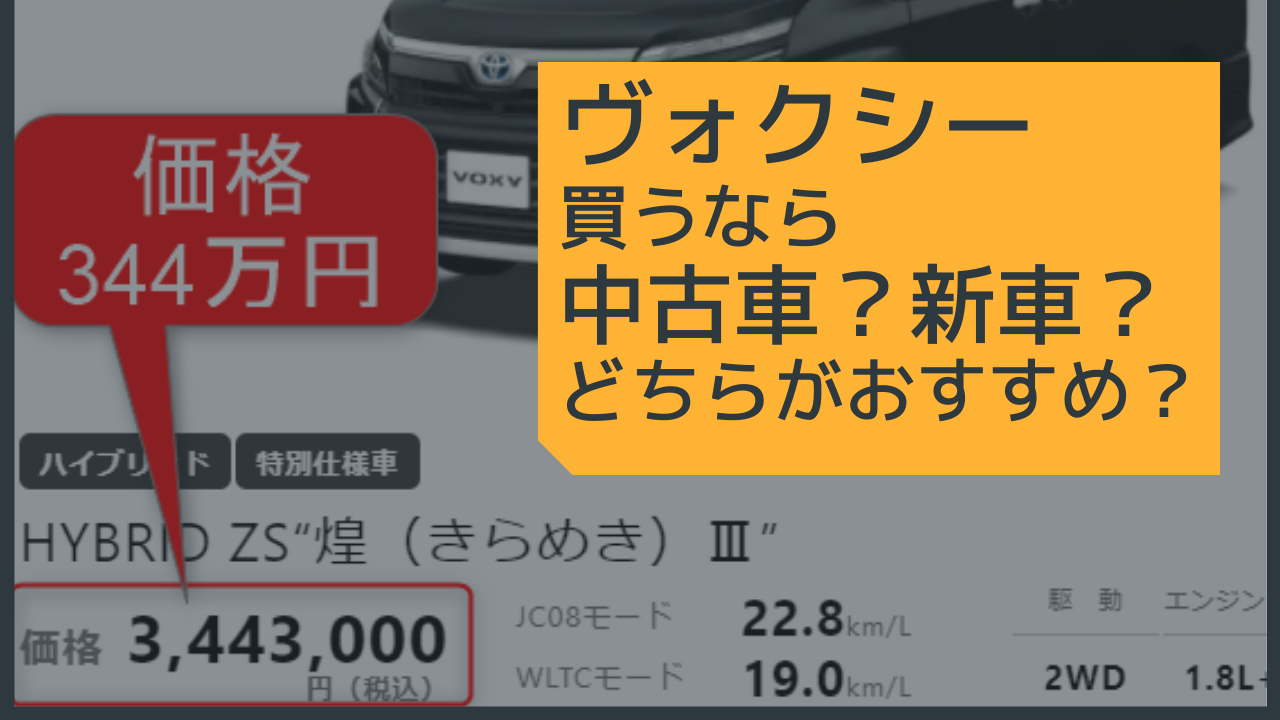 ヴォクシー買うなら中古車 新車 どちらがおすすめ ヴォクシー新車をローンで買うことを検討している人に知って欲しい本当は損をしている ローンの話 埼玉にある中古車屋のプロが教えるミニバン選択基準