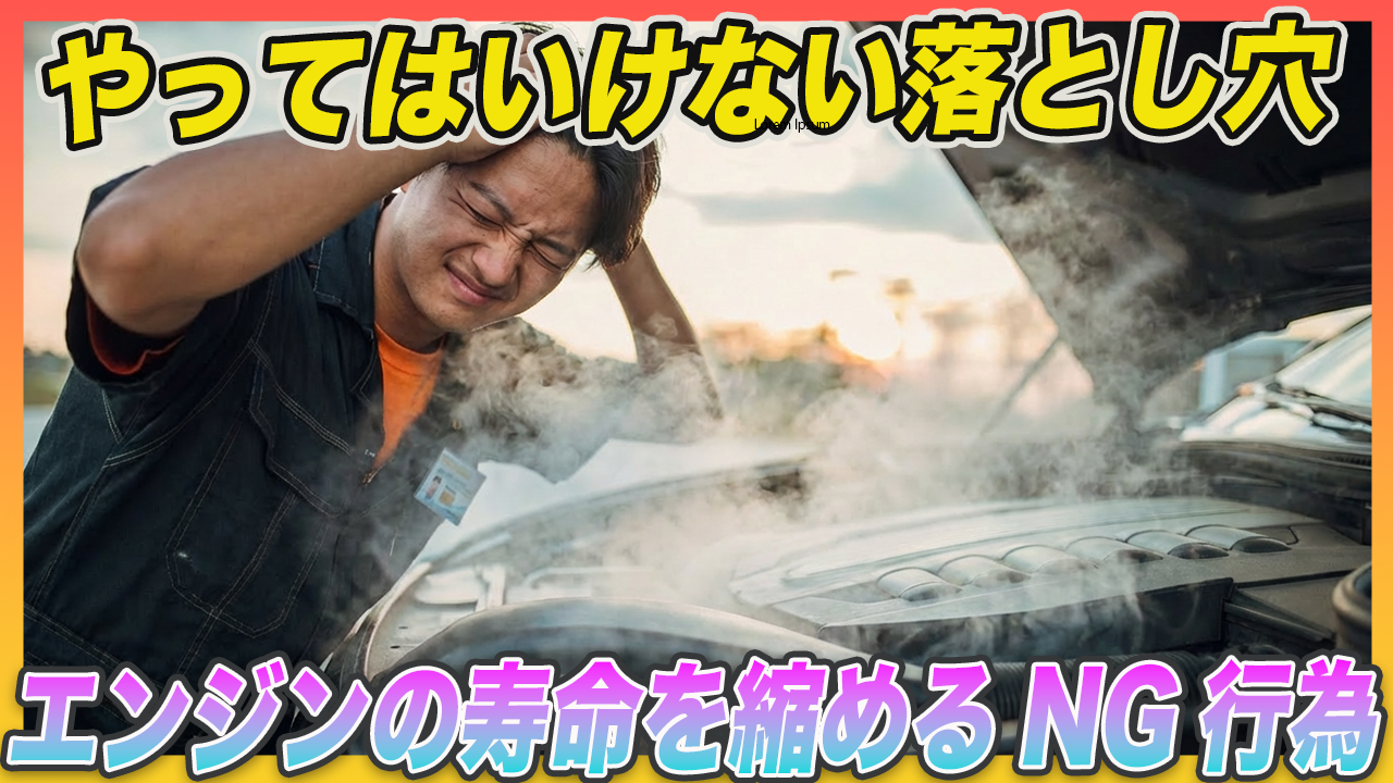 【100万の出費を防ぐ】エンジンの寿命を縮めるNG行為8選！プロが教える「新常識」と長く乗るための秘訣