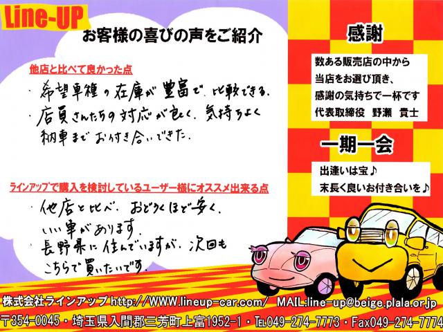 長野県でハイエースご購入のお客様