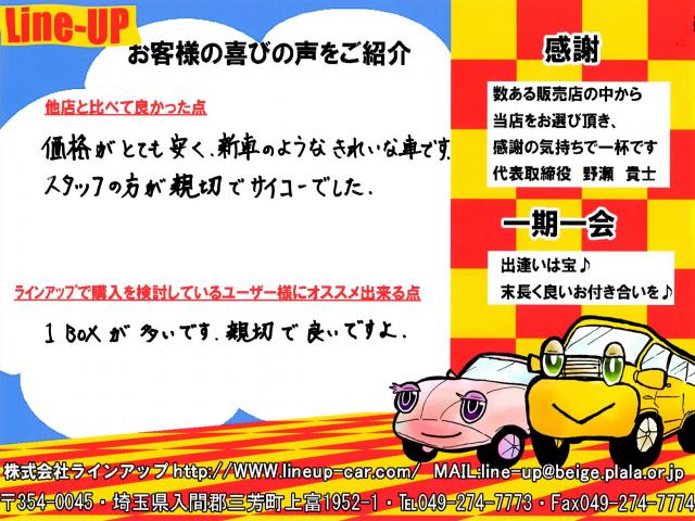 川越市でエスティマ中古車をご購入されたお客様