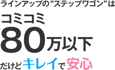 コミコミ80万円以下だけどキレイで安心